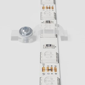 vidaXL Λωρίδα LED 2 pcs Μαύρο και Διαφανές 400 mm Χαλκός και Πλαστικό