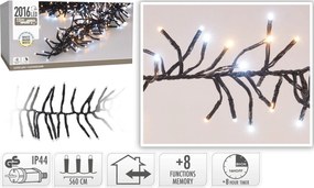 2016 LED Φωτάκια - 14.6 Μέτρα - Χρονοδιακόπτης - Λευκό, Θερμό Λευκό