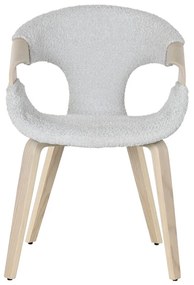 Καρέκλα Τραπεζαρίας Home ESPRIT Γκρι πολυεστέρας Ξύλο 55,5 x 67,5 x 80,5 cm