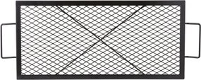 VEVOR 32" Rectangle Cooking Grate Fire Pit Grill Grate X-Marks Heavy-Duty Steel