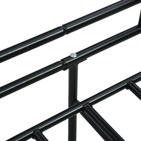 vidaXL Πλαίσιο για Καναπέ - Κρεβάτι Μαύρο 90 x 200 εκ. Μεταλλικό