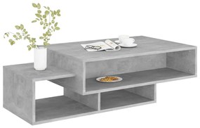 vidaXL Τραπεζάκι Σαλονιού Γκρι Σκυροδέματος 105x55x32 εκ. Επεξ. Ξύλο