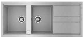TEKA NOVA 80 B-TG 2B 1D  Ένθετος Γρανιτένιος νεροχύτης Stone Grey Μ116xΠ51εκ