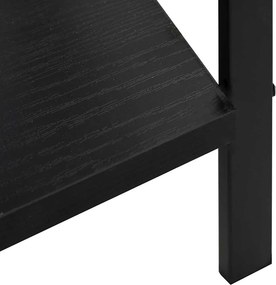 vidaXL Ραφιέρα 5 Επιπέδων Μαύρη 60x27,6x158,5 εκ. Επεξεργασμένο Ξύλο