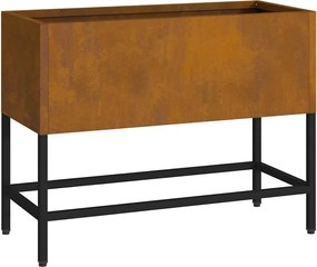 vidaXL Υψωμένη Γλάστρα Κήπου Σκ rusty 60 x 26 x 45 εκ