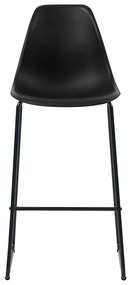 vidaXL Καρέκλες Μπαρ 4 τεμ. Μαύρες Πλαστικές