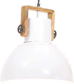vidaXL Φωτιστικό Κρεμαστό Industrial Στρογγυλό 25 W Λευκό 40 εκ. Ε27