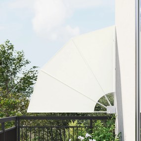 vidaXL Αδιάφανο σκίαστρο μπαλκονιού Κρεμ 115 x 115 εκ ύφασμα