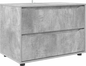 vidaXL Ντουλάπι αποθήκευσης Σκυρόδεμα Γκρι 80 x 48 x 57 εκ