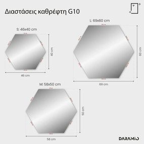 Άτυπος καθρέφτης με Φως LED G10