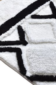 Acrylic Bathmat Set (3 Pieces) Jane - White Multicolor