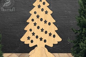 Σετ των 2 Intra απο ξύλο plywood 3mm-4mm πάχος – Tree Διακόσμηση σπιτιού 1 Δίασταση 20x20 cm INTRAFABR-112790433