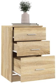 vidaXL Κομοδίνο Sonoma Δρυς 40 x 40 x 63 εκ. από Επεξεργασμένο Ξύλο