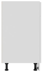 Ντουλάπι με Συρτάρι Λευκό 80x46x81,5 εκ. Μοριοσανίδα - Λευκό