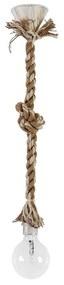 Φωτιστικό Οροφής E/27K 31-1106 Mix-Rope White-Bronze Heronia Rope, Plastic