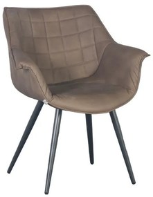 Dining Armchair C-910B Fylliana Brown 62x65x82 cm