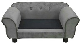 vidaXL Καναπές - Κρεβάτι Σκύλου Σκούρο Γκρι 72 x 45 x 30 εκ. Βελουτέ