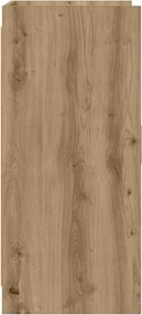vidaXL Πλαϊνό γραφείο Artisan Δρυς 72 x 36 x 80 εκ. Επεξεργασμένο Ξύλο