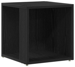 vidaXL Τραπέζι Μαύρη Δρυς 33x33x34,5 εκ. Κατασκευασμένο ξύλο