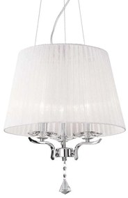 Φωτιστικό Οροφής Pegaso 059235 40x51/260cm 3xE14 40W White Ideal Lux