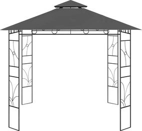 vidaXL Κιόσκι Ανθρακί 3 x 3 x 2,7 μ. 160 γρ./μ²