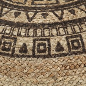 vidaXL Πουφ Χειροποίητο Καφέ 45 x 30 εκ. από Γιούτα