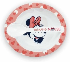 Σετ σερβιρίσματος ThermoBaby Minnie Microwave Meal Set Bowl + Spoon