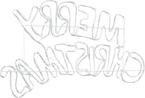 vidaXL Χριστουγεννιάτικη Πινακίδα Πολύχρωμο 99,5 x 54 εκ PVC