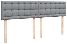 ΚΡΕΒΑΤΙ BOXSPRING ΜΕ ΣΤΡΩΜΑ ΑΝΟΙΧΤΟ ΓΚΡΙ 180X200 ΕΚ. ΥΦΑΣΜΑΤΙΝΟ 3285981