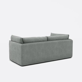 Καναπές τριθέσιος, με υφασμάτινη υφή, MALO