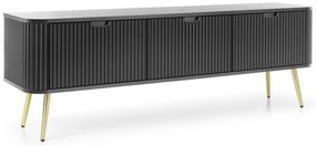 Έπιπλο Τηλεόρασης Zova P_ZOVA_RTV-168_Cz_GL 168x39x57cm Anthracite-Gold