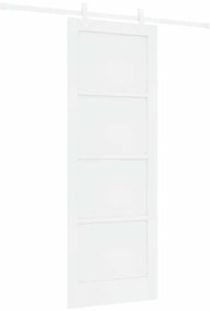 vidaXL Συρόμενη Πόρτα Χειροκίνητος Λευκό 78 x 211 εκ