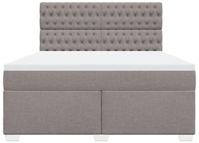 ΚΡΕΒΑΤΙ BOXSPRING ΜΕ ΣΤΡΩΜΑ TAUPE 180X200 ΕΚ. ΥΦΑΣΜΑΤΙΝΟ 3290578