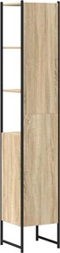 vidaXL Ντουλάπι Μπάνιου Σονόμα 33 x 33 x 185,5 εκ Επεξεργασμένο ξύλο