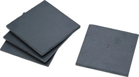 ESTIA ΣΟΥΒΕΡ ΤΕΤΡΑΓΩΝΑ ΣΧΙΣΤΟΛΙΘΟΥ 10x10cm ΣΕΤ 4 ΤΕΜ.