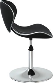 vidaXL Καρέκλες Τραπεζαρίας 2 τεμ. Μαύρες Συνθ. Δέρμα