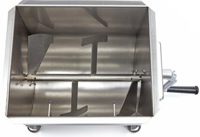 Meat Mixer - 20L - 16kg Meat - Single Axle - Manual
