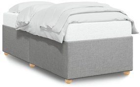 Σκελετός Κρεβατιού Χωρίς Στρώμα Αν. Γκρι 100x200 εκ. Υφασμάτινο