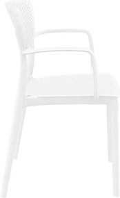 Πολυθρόνα Πολυπροπυλενίου Loft White 54X53X82εκ.