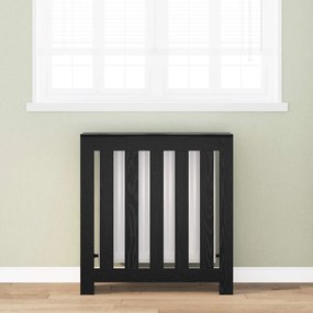 vidaXL Καπάκι Καλοριφέρ Μαύρη Δρυς 78 x 20 x 82 cm Επεξεργασμένο Ξύλο