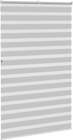 vidaXL Ζέβρα τυφλή Ανοιχτό Γκρι Πλάτος υφάσματος 135,9 εκ. Πολυεστέρας