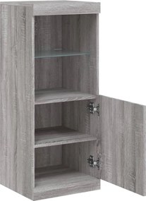 vidaXL Μπουφές με LED Γκρι Sonoma 41 x 37 x 100 εκ.