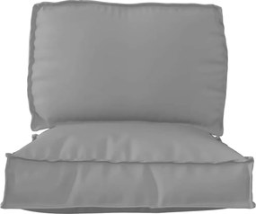 vidaXL Σετ Μαξιλαριών Πάγου 2 pcs Γκρι Ύφασμα Όξφορντ