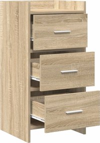 vidaXL Πλαϊνό γραφείο Sonoma Δρυς 40 x 36 x 80 εκ Επεξεργασμένο Ξύλο