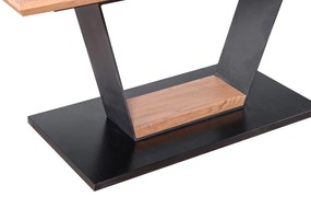 URBANO extension table, color: top - golden oak, leg - black / golden oak DIOMMI V-CH-URBANO-ST