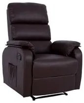 ΠΟΛΥΘΡΟΝΑ RELAX ΜΕ ΜΗΧΑΝΙΣΜΟ MASSAGE HM8316.02 ΚΑΦΕ PU 78x97x97 εκ.