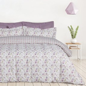 DAS HOME ΣΕΤ ΣΕΝΤΟΝΙΑ ΥΠΕΡΔΙΠΛΑ HAPPY 9675 IVORY, LILAC