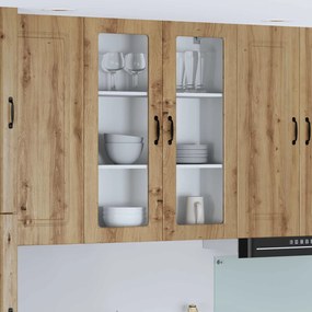 vidaXL Ραφιέρα τοίχου LUCCA Artisan Δρυς 80 x 31 x 100 εκ.