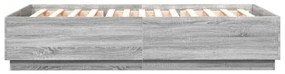 vidaXL Πλαίσιο Κρεβατιού Γκρι Sonoma 160x200 εκ. Επεξεργασμένο Ξύλο