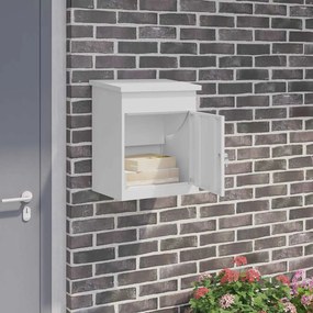 vidaXL Θυρίδα Πακέτων Λευκό 44 x 35 x 59 εκατοστά Ατσάλι